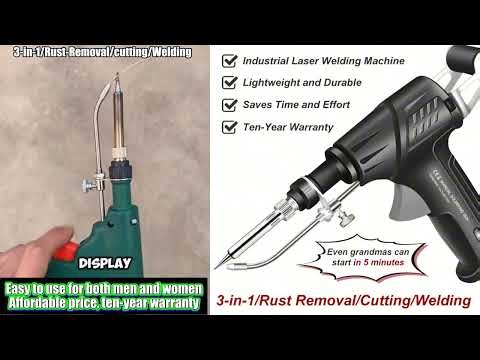 Pro 3-in-1 Handheld Laser Welder: Smooth Welds in 3 Seconds and Fits Any Home Outlet