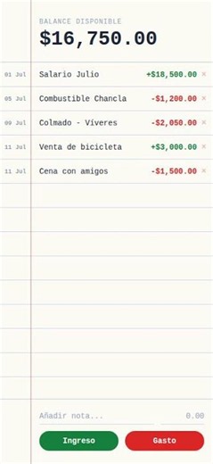 GastoYa: Controla tus Gastos e Ingresos Fácil | Demo de la App