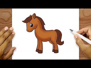 How To Draw A Horse Super Easy | Easy Horse Drawing