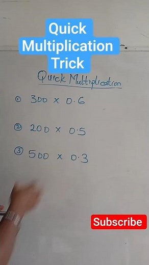 Quick Decimal Multiplication|Learn how to Multiply Decimals Trick #maths #decimals #timestabletrick