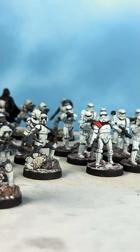 Darth Vader and some Troops! Some of the new AMG miniatures! #starwars #legion #tabletop #gaming