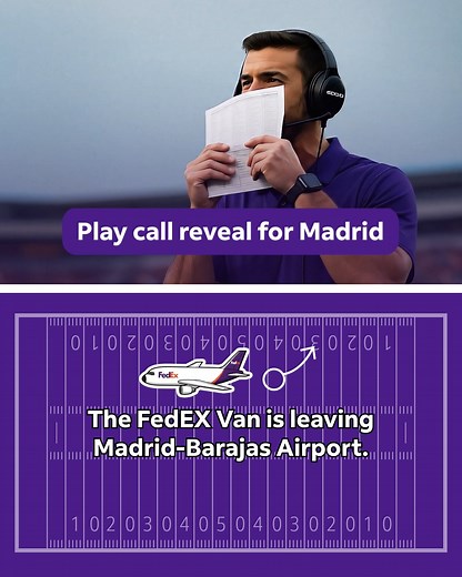 453 reactions · 43 shares | Mystery solved! ️‍♀️ Here’s the full breakdown of our Madrid delivery play call. Did you guess right? #FedExPlayCall #GamePlanDelivered #nfl | FedEx | Facebook