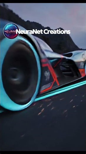 ​NEON SPEED: Futuristic Race Car Takes on the Mountain Pass | Cinematic Glow Drive