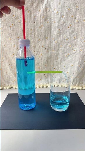 DIY Water Dispenser Science Experiment | Amazing Straw Water Trick | Easy Science Project for Kids