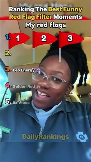 Ranking The Funniest My Red Flags Filter Moments 🚩✨ #shorts #redflags #funny #trending