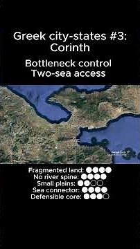 Ancient Greek City-states #3: Corinth #history #geography #googleearth