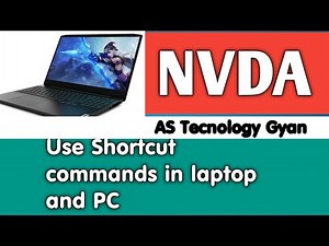Use shortcut commands for NVDA version 2020.2\\\\ how to use shortcut commands in laptops and PC\\\"}