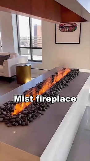 Ambient mist fireplace. #lamp #light #led #smarthome #lightingdecor #homedecor #lightingdesign #lampdesign #interiordesign #lampfactory #ledstriplights #ledstrips #diy #installation #designer #architect #architecture #instagood #home #atmosphere #aleadhome #aleadlighting | Alead Lighting