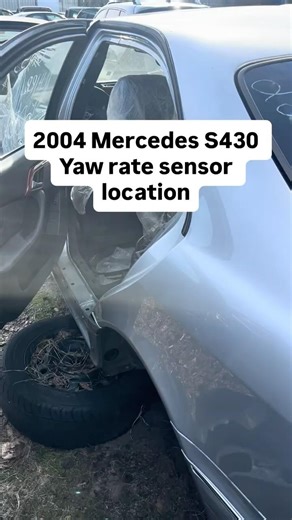 2004 Mercedes Benz Yaw rate sensor part number 0025426618 0265005246 location on car