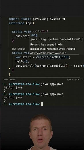When 1ms Is Too Slow #java #shorts