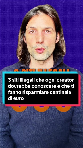 3 siti illegali che ogni creator dovrebbe conoscere e che ti fanno risparmiare centinaia di euro 1. PHOTOPEA 2. MIXKIT 3. MAGIC ERASER #creazionecontenuti #contenutivirali #creatoritaliani #sitiweb