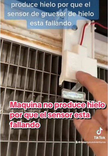 Maquina Manitowoc no produce hielo por que esta fallando el sensor de hielo #maquinasdehielo🧊 #refrijeracion #