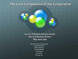The Core Competence of the Corporation - SlideServe