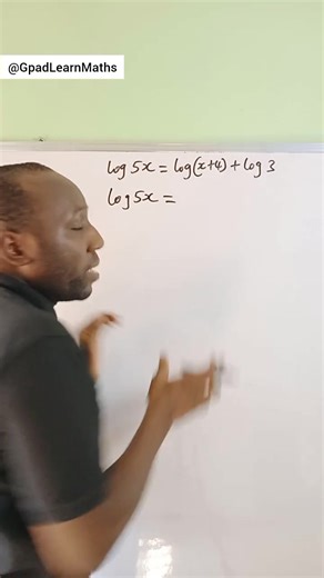 How to solve a Logarithmic Equation #logarithm #logarithmicequation #equations #gpadlearnmaths #STEM | Gpad Learn Maths