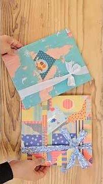 Easy & Beautiful Book Gift Wrapping | Simple DIY Paper Wrap (Perfect for Kids & Adults)🪄🎉🫅