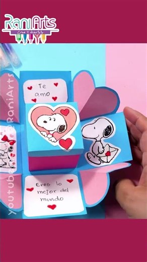 Haz una linda caja SORPRESA de Snoopy - Ideal para regalar a tu novi@ ♥😉