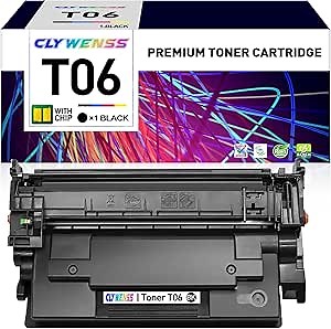 T06 Black Toner Cartridge with CHIP Replacement for Canon T06 T06L 3526C001AA for ImageRUNNER 1643 1643i 1643if, imageCLASS X MF1643i II 1643iF II Printer (1-Pack)