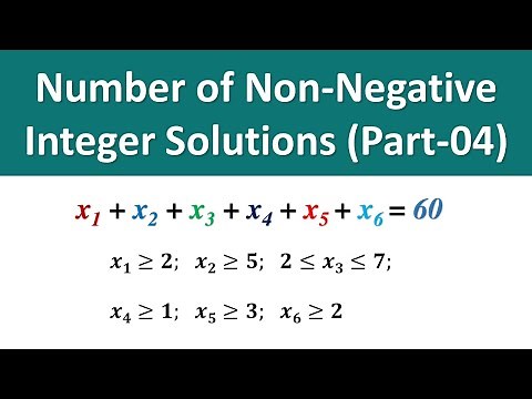 Number of Non Negative Integral Solutions of Linear Equation Part 4