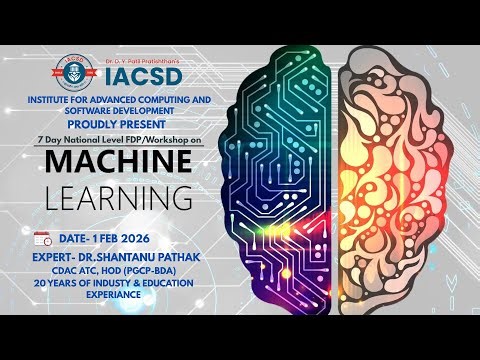 National Level FDP/Workshop on Machine Learning