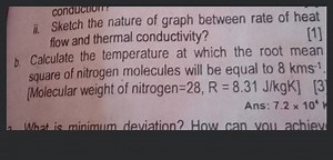 ii. Sketch the nature of graph between rate of heat flow and th... | Filo