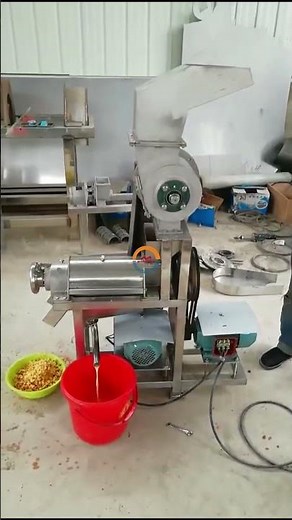 Automatic apple crushing & juicing machine industrial pineapple juice crusher screw press extractor