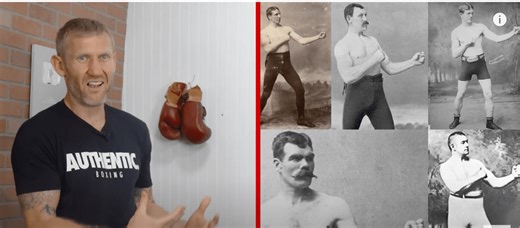 Why did old times boxers stand like that?