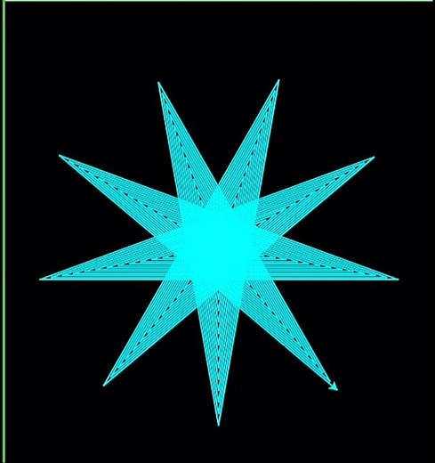 Star design using python #coding #developerlife #python #ai2026 #turtlegraphics #tutorial #codingart