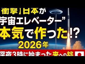 😱【衝撃】日本が“宇宙エレベーター”を本気で作った!?🚀2026年、深夜3時に始まった未来への挑戦！🌌🇯🇵