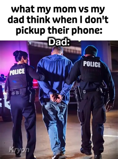 Mom vs Dad when you don't pick up their phone meme #memes #shorts