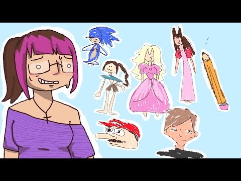 Drawing video game characters from memory