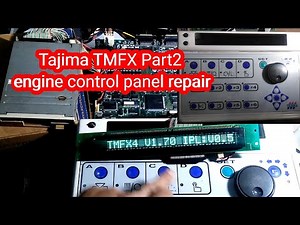 TAJIMA TMFX control panel repair || display blank part2