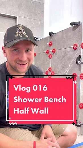 How to Tile a Half Wall and Shower Bench