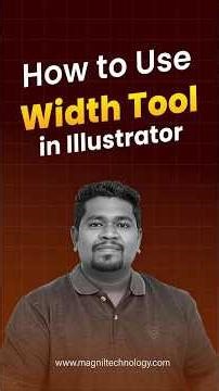 Width Tool in Adobe Illustrator | Easy Tamil Tutorial