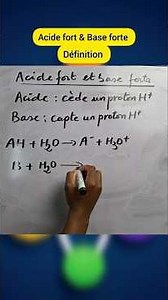 Acide fort & Base forte | Définition 😉