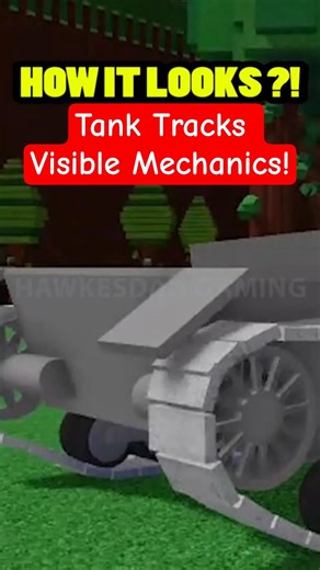 Roblox Build a Boat for Treasure Tank Tracks Visible Mechacanics! by my friend! #roblox #babft
