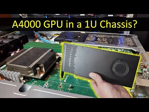 NVIDIA A4000 GPU in a 1U Server, Dedicated Gigahorse Chia Farming Build