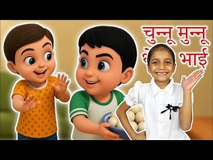 Chunnu Munnu The Do Bhai | चुन्नू मुन्नू थे दो भाई | Hindi Poem for Kids | Chunnu Poem | Hathi Raja
