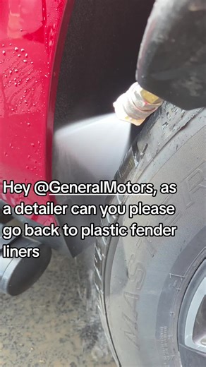 Plastic Fender Liners Request to General Motors