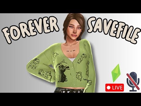 Starting Fresh the sims broke my Forever Savefile | Long Play Lets play prep | Silent Stream Vibes