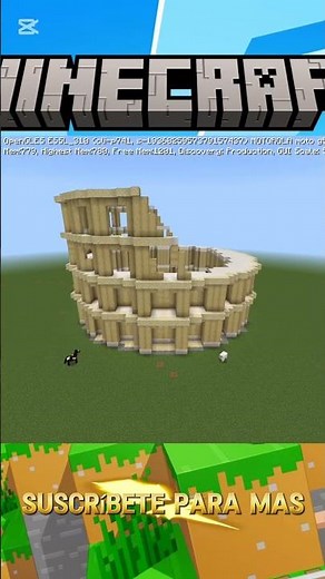 construcción Coliseo romano en Minecraft #construccionesminecraft #minecraft #suscribete #like