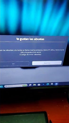 alguien sabe que significa el codigo de error abuelas?