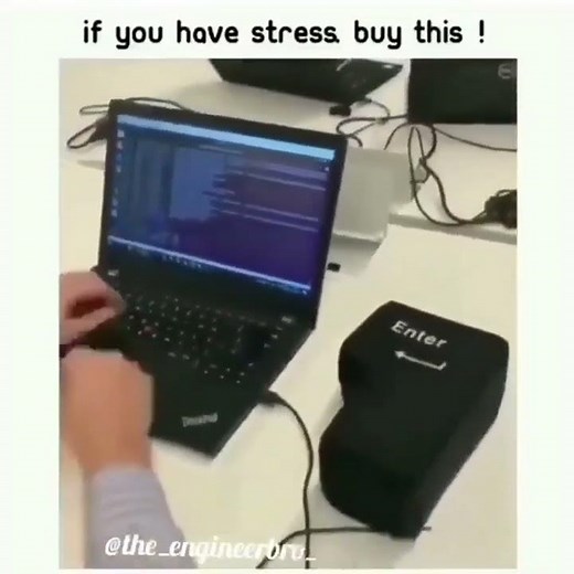 How do you deal with stress | Big Enter Key | Link in Bio