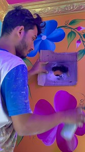 202K views · 3K reactions | 3d bubble wall design painting #wallartdecor | Nisar Ahamed | Facebook