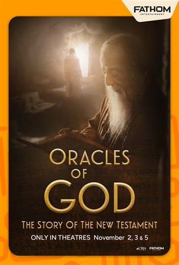 📖 Oracles of God ✨ The Story of the New Testament 🎬 Fathom Event – Nov 2–5 🎟️ Tickets ON SALE NOW → GTCinemas.com #OraclesOfGod #FaithFilm #FathomEvent | Golden Ticket Cinemas