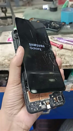 Samsung A04 Original display need broken glass change