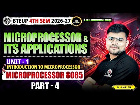 Microprocessor and Its Applications | Microprocessor 8085 part 4 | UNIT - 1 | ELECTRONICS ENGG