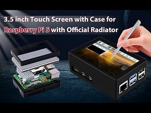 52Pi ABS Case for RPi 4B with 3.5 Inch Resistive Touch Screen SKU: K-0403