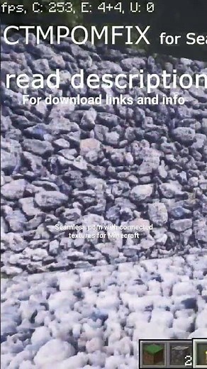 Minecraft seamless pom with connected textures #minecraft