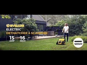 2024 Upgraded EVEAGE 16-Inch 15 Amp Electric Dethatcher & Scarifier (EDS16S)