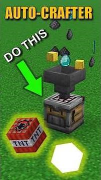 how to auto-craft in Minecraft #minecraft #minecrafttutorial #autocrafter #minecraftcrafter #shorts